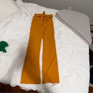 Flare yellow pants